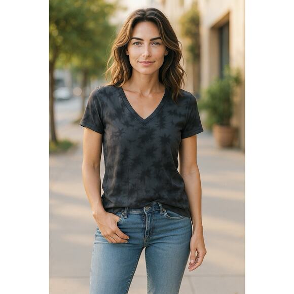 Victoria's Secret PINK Women S Small Sleep Shirt V-Neck Tee Shirt Blue Gray Soft - Picture 1 of 12